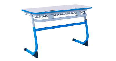 Парта SMARTY двухместная регулируемая по высоте (антивандальная кромка) 5-7 г.р.